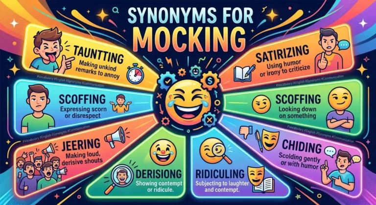 synonyms for mocking