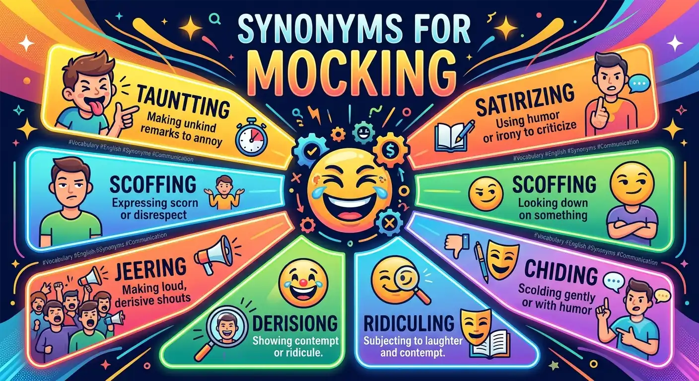 synonyms for mocking
