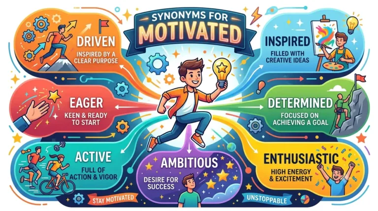 synonyms for motivated
