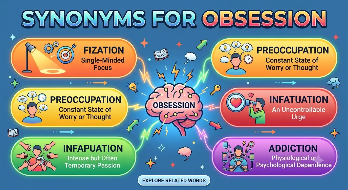 synonyms for obsession