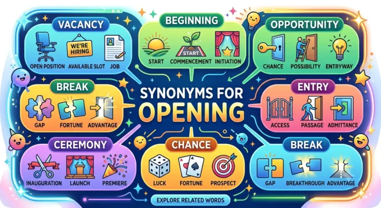 synonyms for opening