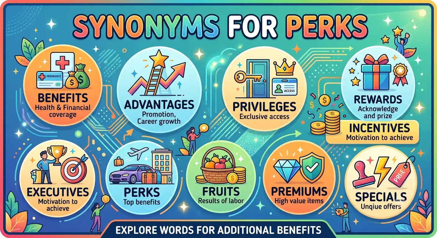 synonyms for perks