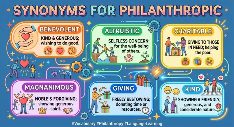 synonyms for philanthropic