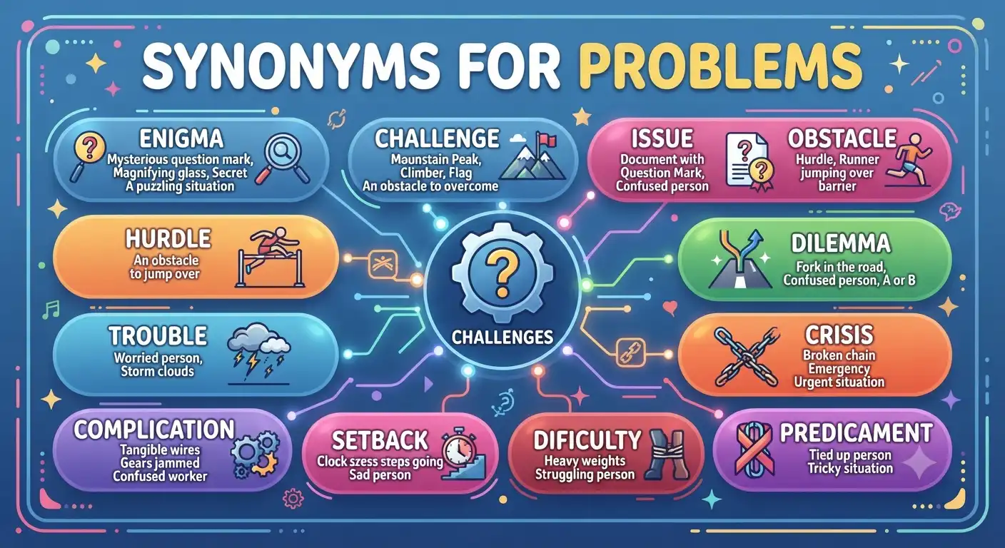 synonyms for problems