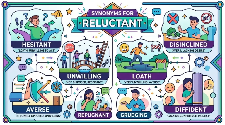 synonyms for reluctant