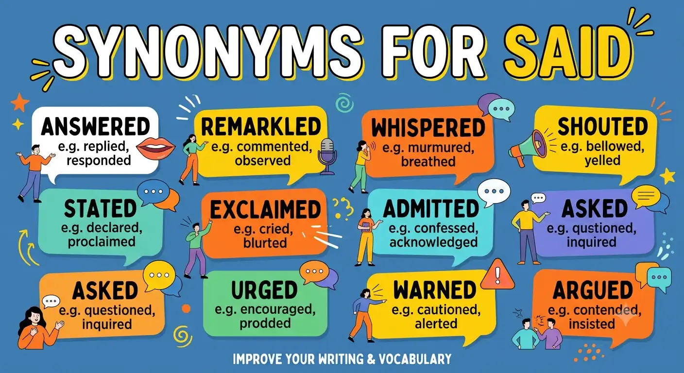 synonyms for said