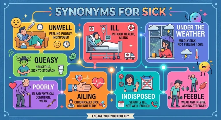 synonyms for sick