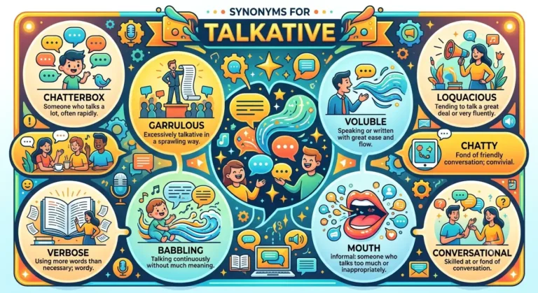 synonyms for talkative