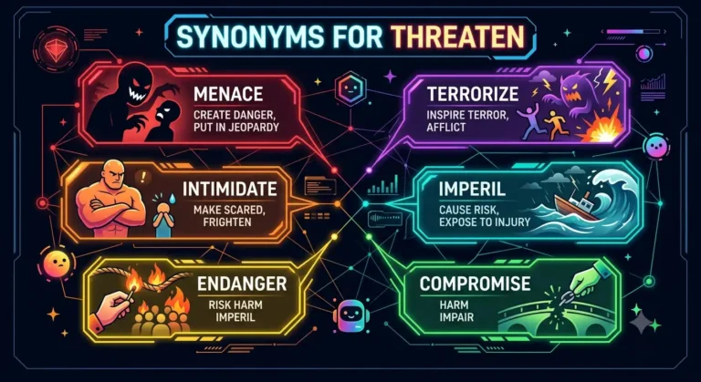 synonyms for threaten