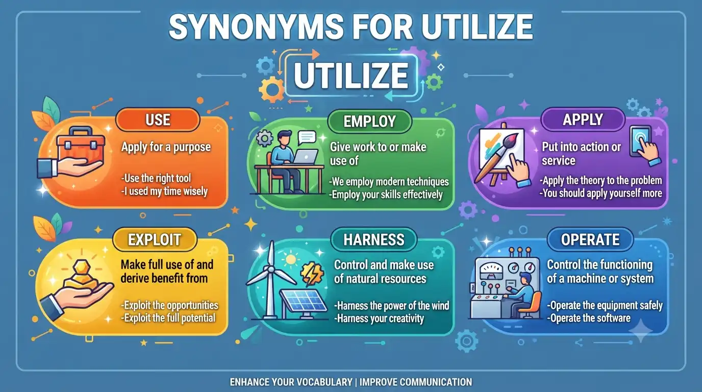 synonyms for utilize