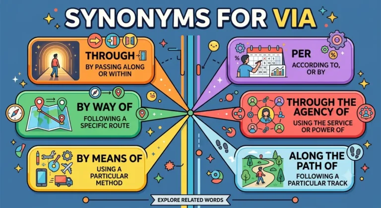 synonyms for via