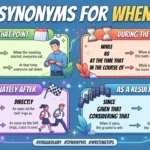 synonyms for when
