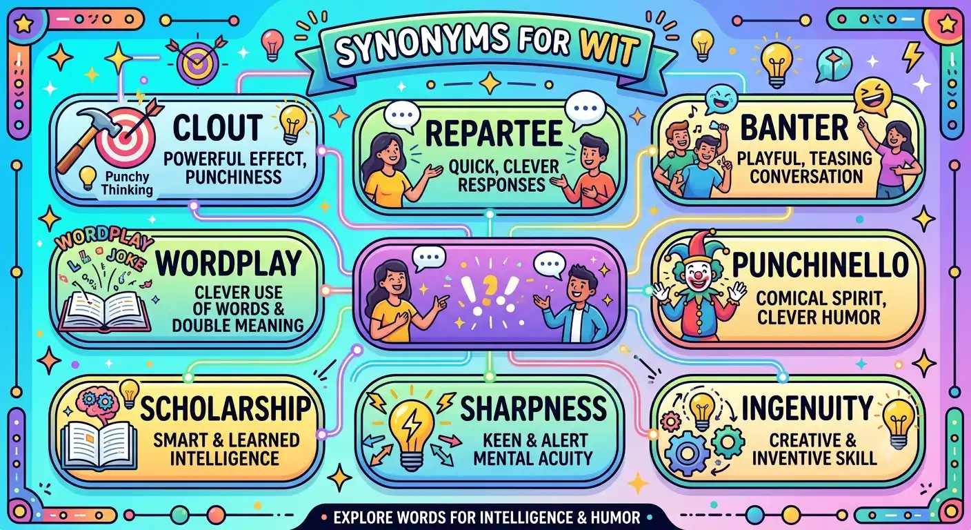 synonyms for wit