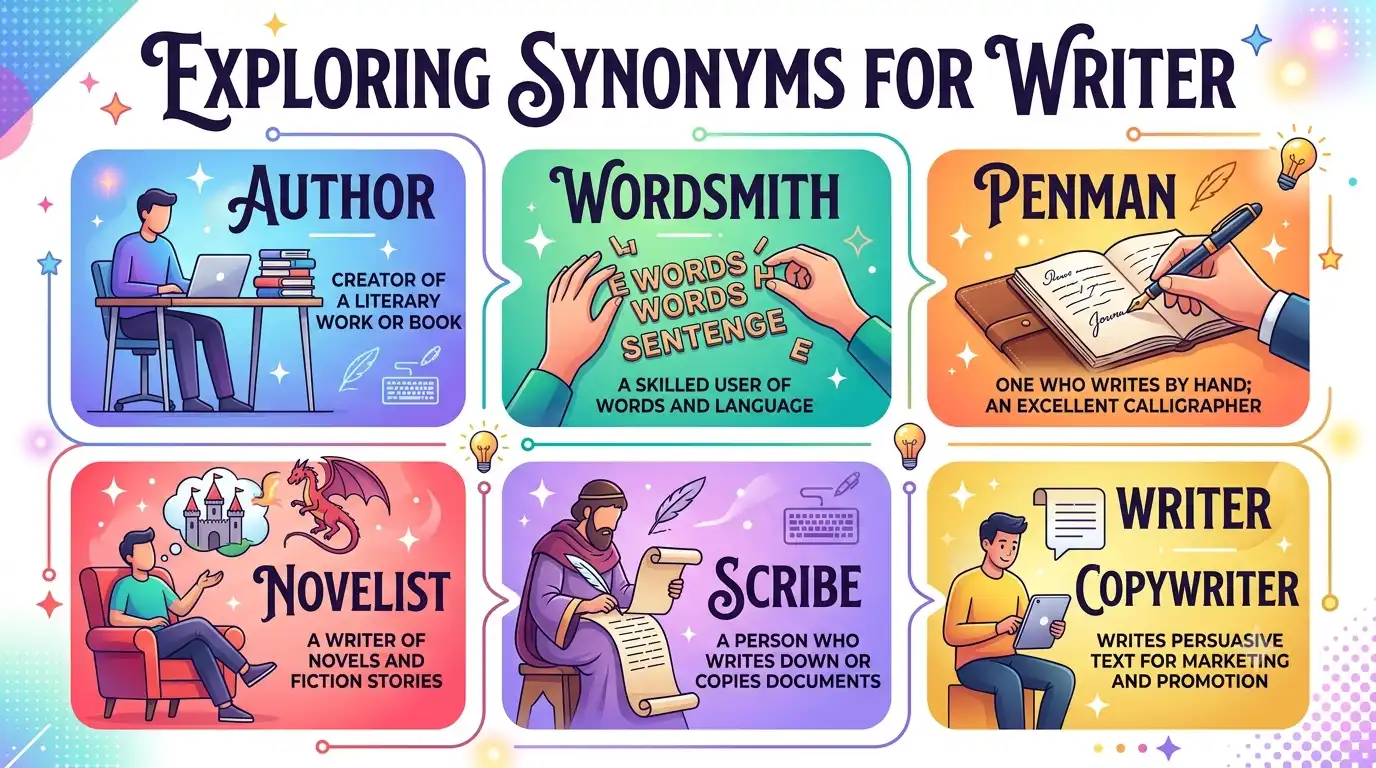 synonyms for writer