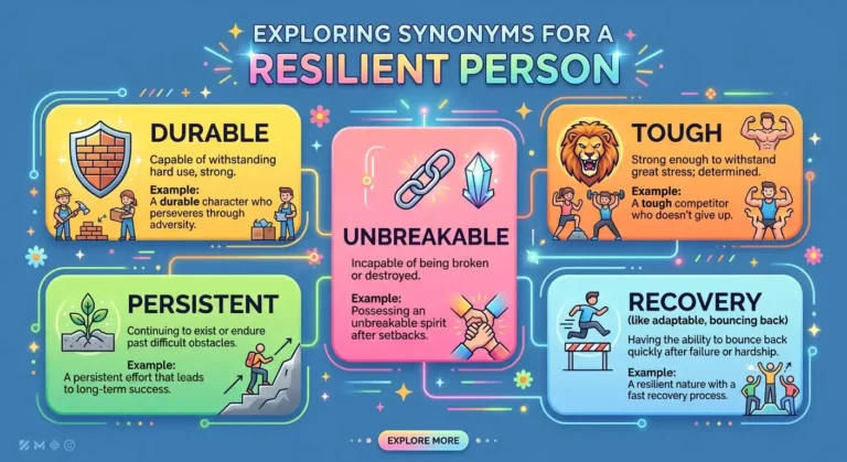 synonyms for a resilient person