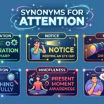 synonyms for attention
