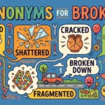 synonyms for broken