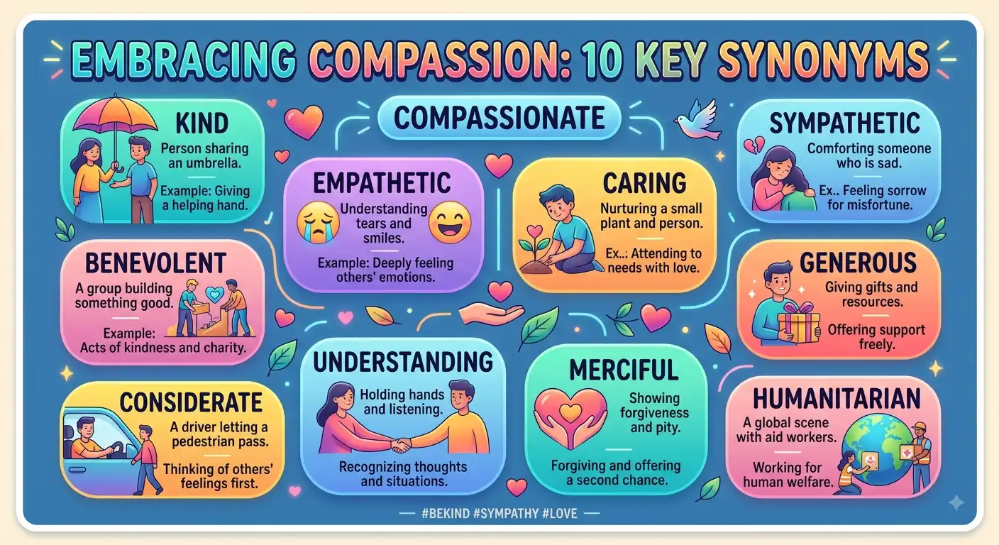 synonyms for compassionate