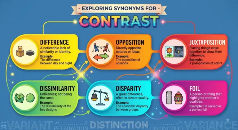 synonyms for contrast