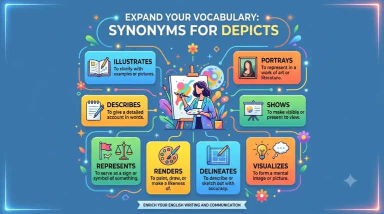 synonyms for depicts