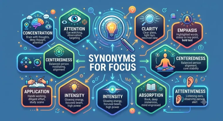 synonyms for focus