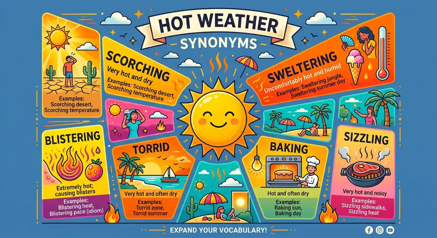 synonyms for hot weather