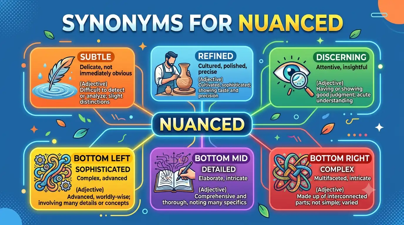 synonyms for nuanced