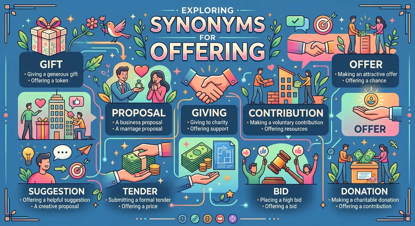 synonyms for offering