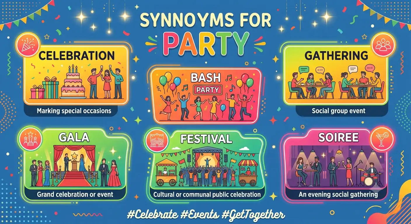 synonyms for party