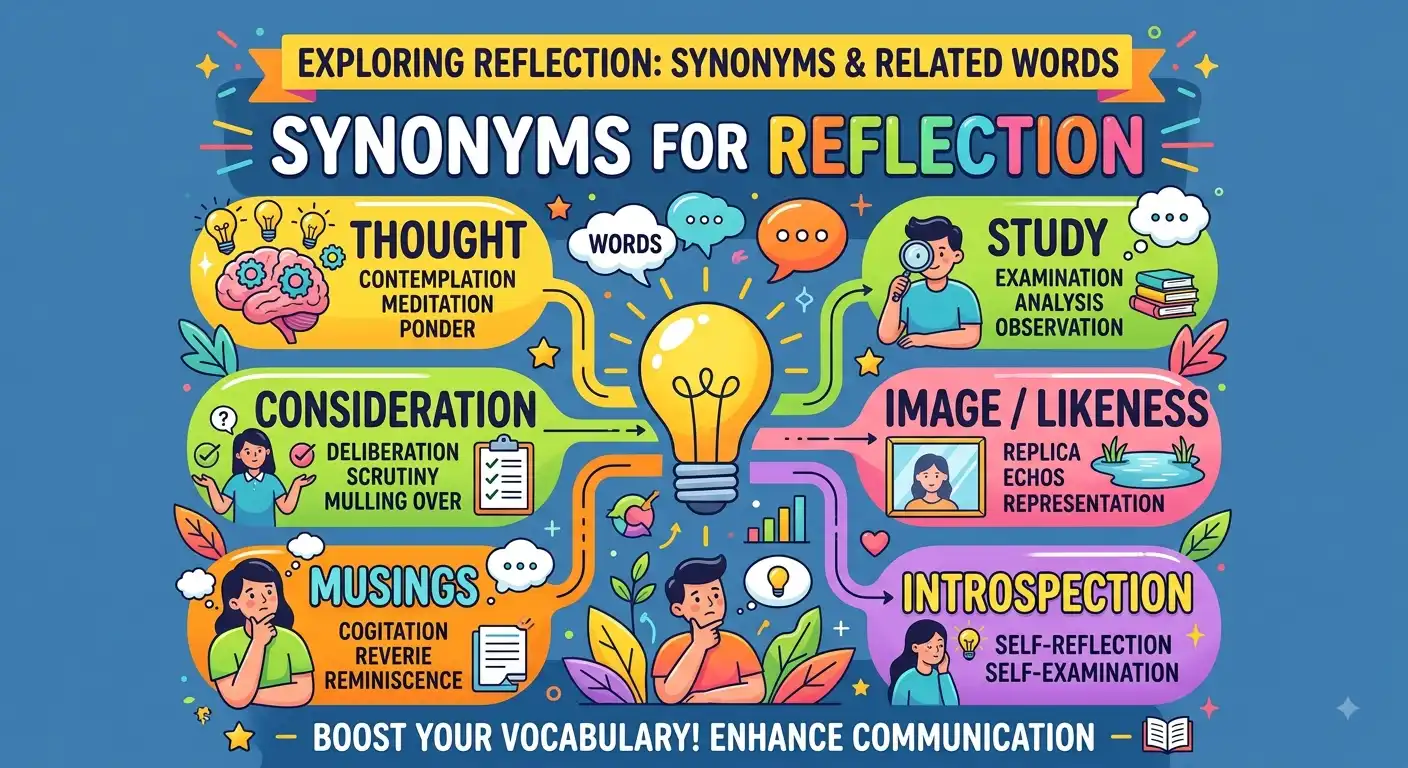 synonyms for reflection