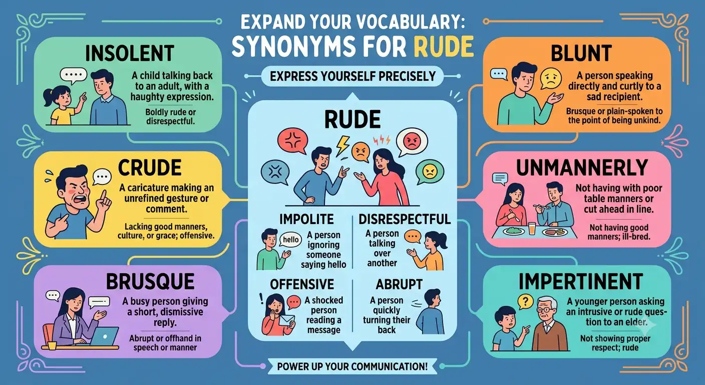 synonyms for rude