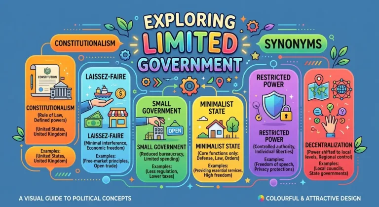 synonyms for limited government